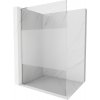 Mexen Kioto L Walk-in sprchová stena 100x200, transp./mráz, kefa. nikel 800-100-103-97-35