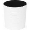 Kvetináč LAMELA, kvetináč MALWA DLUTO - vrúbok O 25 cm, výška 25,5 cm, biely (1310006670)