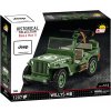 COBI 2805 World War II Americký ozbrojený terénny automobil Jeep Willys MB