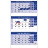 Helma Nástenný kalendár 3-mesačný modrý so špirálou 31,5 x 55,5 cm 2026