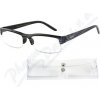 American Way okuliare na čítanie FLEX čierne s pruhmi + púzdro