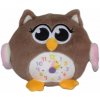 Vizopol Sova s hodinami hnědá (S1739-1)