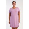 Vienetta Dámska nočná košeľa s krátkym rukávom Liliana: pudrová 1XL
