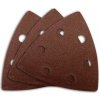 GUDE 58195 - Brúsny papier delta 93x93 mm, 2x K60, 2x K80, 2x K100