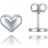 MINET JMG0231WSE00 - Elegantné náušnice z bieleho zlata srdiečka Au 585/1000 0,95g