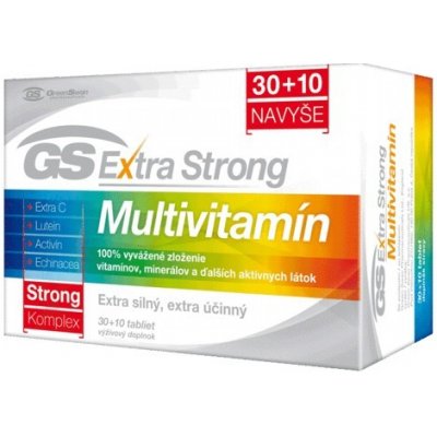GS Extra Strong Multivitamín 30+10tbl navyše