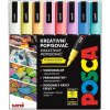 Posca Univerzálna sada akrylových fixiek 0,9 - 1,3 mm Mix pastelových farieb 8 kusov PC-3M