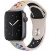 AppleKing silikónový remienok pre Apple Watch 42mm / 41mm / 40mm / 38mm - béžovo-dúhový - možnosť vrátiť tovar ZADARMO do 30tich dní