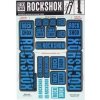 Rock Shox Decal KIT 35 mm DC - Súprava nálepiek Rock Shox Water Blue pre BoXXer/Domain Dual Crown
