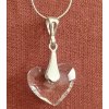 Náhrdelník Swarovski elements srdce Truly in Love Crystal 18mm