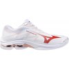 Dámska halová obuv Mizuno Wave Lightning Pro W White/Rose Elegance/Lava Falls EUR 39