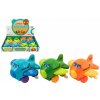 Teddies Lietadlo plast 10cm na zotrvačník 4 farby 8ks v boxe