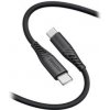 Swissten 71532010 dátový USB-C, 60W / 3A / 1x USB-C(M) / 1x USB-C(M), 1,5m, čern