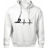 EKG Windsurfing Oversized mikina pánska Moon Biela