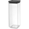 Brabantia Dóza Square so sivým vekom 2,5 l
