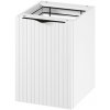 Cersanit Tirso, nízka doplnková skrinka s košom na bielizeň 400x446x551 mm, biela matná, S1017-029