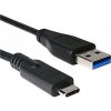 C-Tech CB-USB3C-20B USB 3.0 AM na Type-C, (AM/CM), 2m, černý