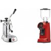 La Pavoni Stradivari Lusso + Eureka Helios 65, ferrari red
