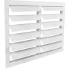 Dalap Plastová vetracia mriežka bez príruby so samotiažnou žalúziou 514x424 mm, biela