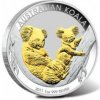 The Perth Mint strieborná minca Australian Koala 2011 Zlaceno 1 Oz