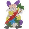 Vzdělávací drevené puzzle králiček s mrkvou