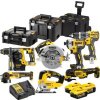 DeWalt DCK755P3T / Aku sada DeWalt DCD796+DCF887+DCH273+DCG405+DCS355+DCS570+DCS334+DCB184 / 3x 5.0 Ah / nabíjačka (DCK755P3T)