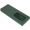 Lotosan LK8880 LOTOSTONE nástenné umývadlo v doske 120 cm, pravé 121 x 12 x 46 cm smaragd matná
