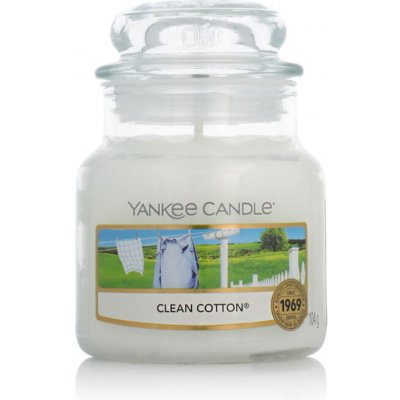 Yankee Candle Classic Small Jar Candles vonná sviečka 104 g objemkonfiguracni Clean Cotton