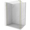 Mexen Kioto sprchová stena Walk-in 140 x 30 cm, transparentná, zlatá - 800-140-212-50-00-030