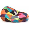 INTERMEDIC Sedací vak SAKO Mix – tvar hrušky, pohodlný, rôzne farby
