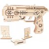 Woodcraft Dřevěné 3D puzzle Zbraň na gumičky Dragon Chaser