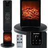 Elektrický ohrievač stĺpový s animáciou krbu, PM-GKL-3500DLK, Powermat PM1251