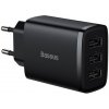 Baseus CCXJ020101 Compact Nabíječka 3xUSB 17W Black