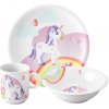 Detský porcelán 3 dielna sada Jednorožec