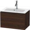 Duravit L-Cube skrinka 62x39.1x40 cm závesná kúpeľňová skrinka pod umývadlo orech LC615606969