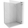 Mexen, Mexen Lunar L sprchová stena pravá 120 x 200 cm, priehľadná 8 mm, čierna - 830L-120-000-70-00-P