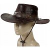 Kovbojský klobúk Adar eko koža čierny 58 cm