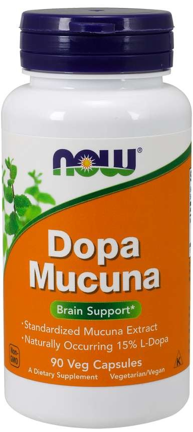 Now Foods DOPA Mucuna 90 rostlinných kapsúl