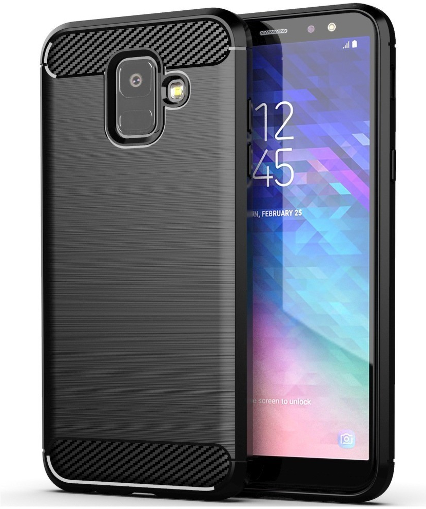 Púzdro Forcell CARBON Case Samsung Galaxy A6 A6 2018 čierne