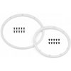 HPI Baja 5B Gas/Flux SBK: Wheel Bead Lock Rings (White/For 2 Wheels) 1:5