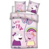 Posteľné obliečky Peppa Pig fly - do postieľky