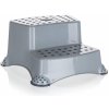 Stolička dvojschodík 40x37x21cm protišmyk 120kg KEEEPER sivá