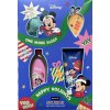 KAZETA MICKEY MOUSE SPRCHOVÝ GÉL 100ML + PENA DO KÚPEĽA 100ML + ŠUMIVÁ BOMBA 40G + MASÁŽNA HUBKA