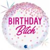 Foliový balonik Happy Birthday Bitch, 45 cm