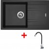 Sinks LINEA 780 Metalblack + Elasta nerez/čierna