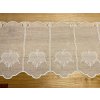 Luxusná vyšívaná záclona GERSTER SRDIEČKO 11807 smotanová 35 cm