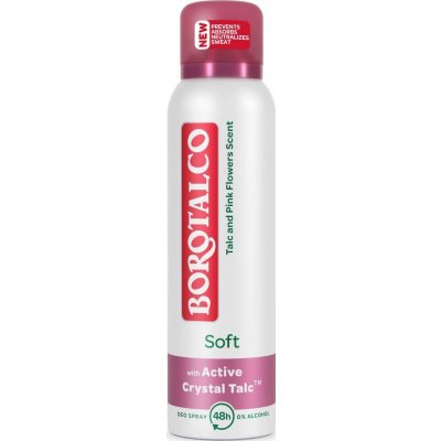 Borotalco Soft Talc & Pink Flower dezodorant v spreji pre ženy 150 ml
