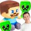 MINECRAFT SÚPRAVA DVE MASKOTKY CREEPER + STEVE VEĽKÁ PLYŠOVÁ HRAČKA MÄKKÁ PLYŠOVÁ HRAČKA