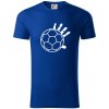 Hádzaná lopta ruka - Tričko z organickej bavlny - M ( Kráľovská modrá )