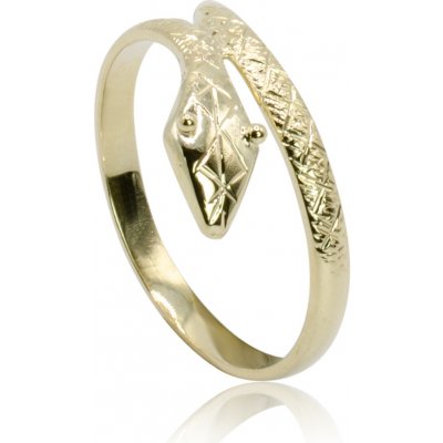 GOLDIE Zlatý prsteň Had LRG563.D